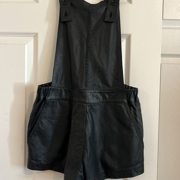 NWT Cleobella black leather overalls! - Picture 3 of 5